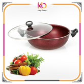 AR Non Stick Wok marble coated - Kingbazar.pk