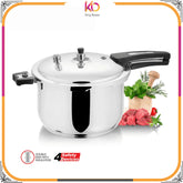 Alpha Pressure Cooker – Stainless Steel Double Bottom Heavy Weight Cooker (7L, 9L, 12L, 15L)