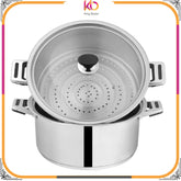 Sonex Classic Heavy-Duty Stainless Steel Steamer | Healthy & Efficient Cooking - Kingbazar.pk