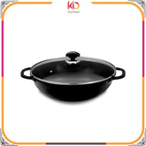 Deluxe Cooking Karahi with PTFE Non-Stick Coating – 28cm & 32cm - Kingbazar.pk