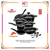 Deluxe Plus Set - SONEX Die-Cast Nonstick 18 PCS - Kingbazar.pk