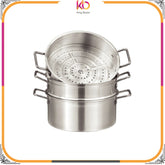 Sonex Galaxy Steamer: Steam Your Way to Healthier Meals (3-Layer, 32cm) - Kingbazar.pk