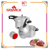 SONEX ROYAL STEAMER COOKER 9/11 LITR ALUMINIUM - Kingbazar.pk