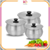 Baby Supry Milk Pot Set – Pack of 6 Aluminum Mini Milk Pots | Perfect for Boiling & Serving Milk & Baby Food | Non-Toxic & Durable - Kingbazar.pk