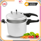 Domestic Chef Pressure Cooker 5L/7L/9L/11L β Hard Anodized Aluminum, 3-Layer Safety, Whistle-Free Cooking | Ideal for Indian Kitchens - Kingbazar.pk