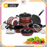 Jumbo 19-Piece Non-Stick Cooking Gift Pack King Cook – Ultimate Kitchen Set for Effortless Cooking - Kingbazar.pk