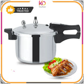 Kirn Falcon Premium Pressure Cooker – High-Quality Aluminum Cookware (5L/7L/9L/11L) - Kingbazar.pk