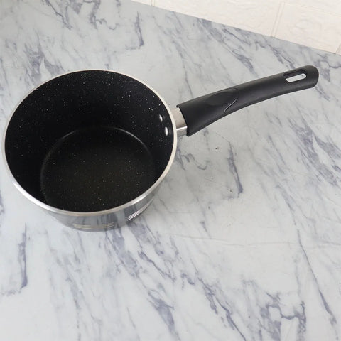 17-Piece Elite Non-Stick Marble Coated Cookware Gift Pack – Black | Premium Kitchen Set