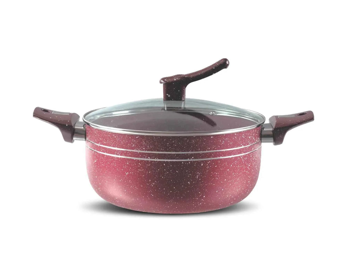 Left over Kitchen Deluxe Marble Coated Cookware Set 15 pcs Nonstick