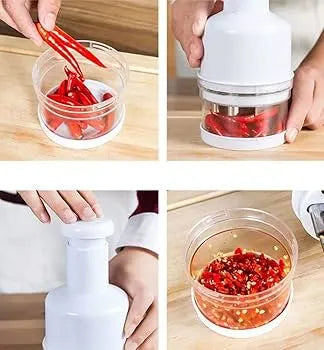Stainless Steel Hand Press Food Chopper