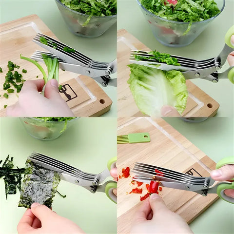 Multi-Layer Vegetable Chopping Scissor