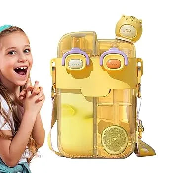 Cute 2-in-1 Water Bottle with Storage