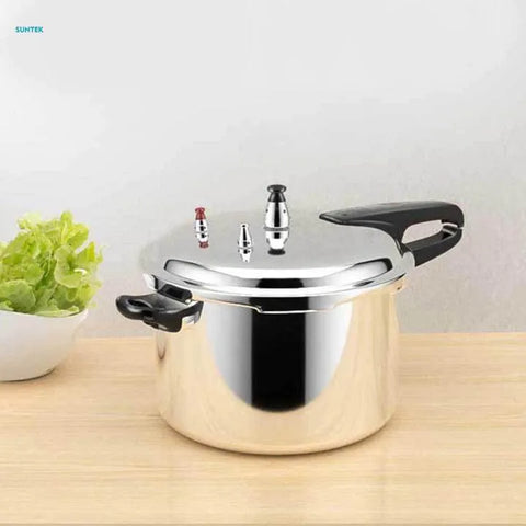 Alpha Pressure Cooker – Stainless Steel Double Bottom Heavy Weight Cooker (7L, 9L, 12L, 15L)