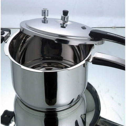 Alpha Pressure Cooker – Stainless Steel Double Bottom Heavy Weight Cooker (7L, 9L, 12L, 15L)