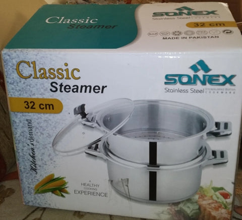 Sonex Classic Heavy-Duty Stainless Steel Steamer | Healthy & Efficient Cooking