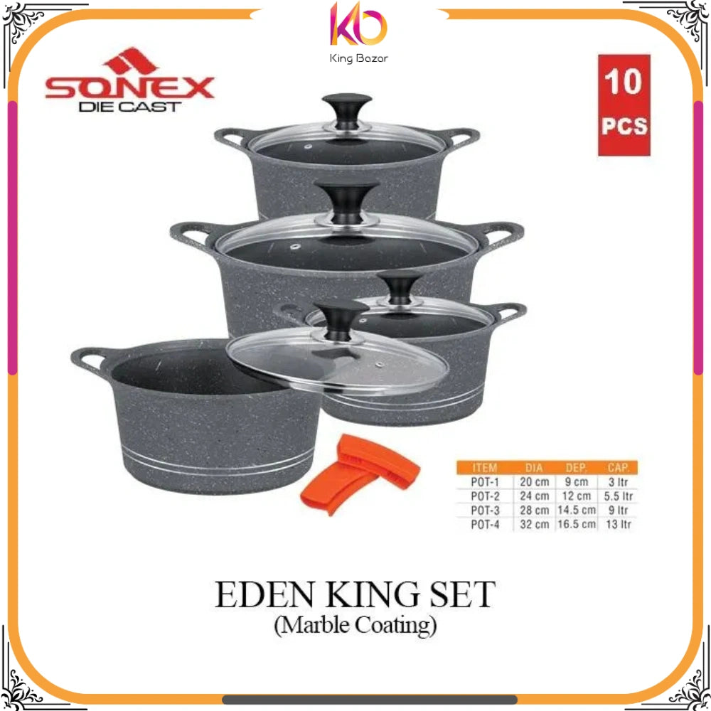 Sonex Eden King Set Gift Pack - 10 Pieces: Cook Like Royalty