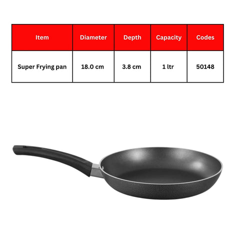 Sonex Non-Stick Super Frying Pan – Kitchen Essential (18cm, 20cm, 22cm, 24cm, 26cm, 28cm, 30cm, 32cm)