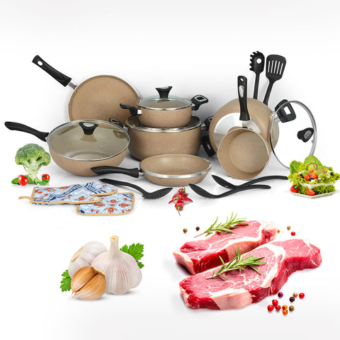 AR Non-Stick Marble Set Casserole Loose Items– Premium Non-Stick Glory Pot (Leftover Stock)
