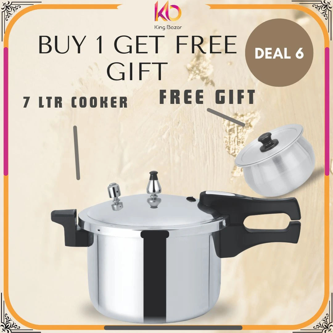 Kirn Falcon Premium Pressure Cooker – High-Quality Aluminum Cookware (5L/7L/9L/11L).