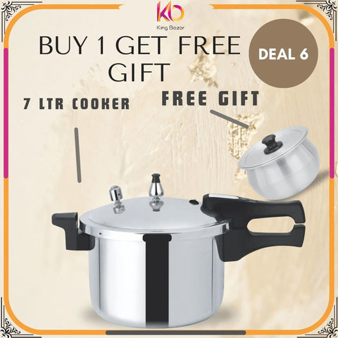 Kirn Falcon Premium Pressure Cooker – High-Quality Aluminum Cookware (5L/7L/9L/11L).