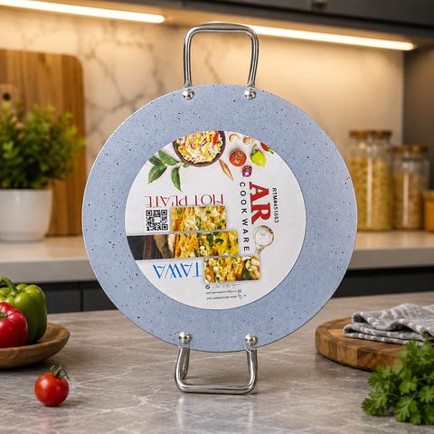 AR Nonstick Marble Coated Mega Tawa Heavy Weight 35 CM