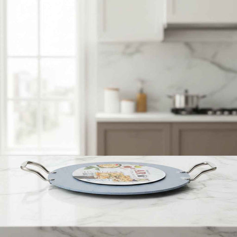 AR Nonstick Marble Coated Mega Tawa Heavy Weight 35 CM