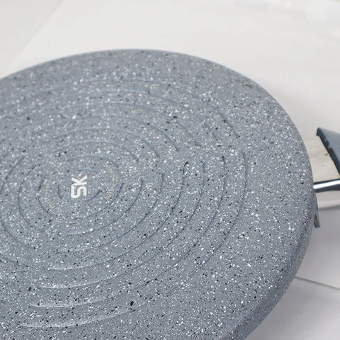 Marble Coated Signature Grill Pan – Gray | Premium Non-Stick BBQ & Searing Pan