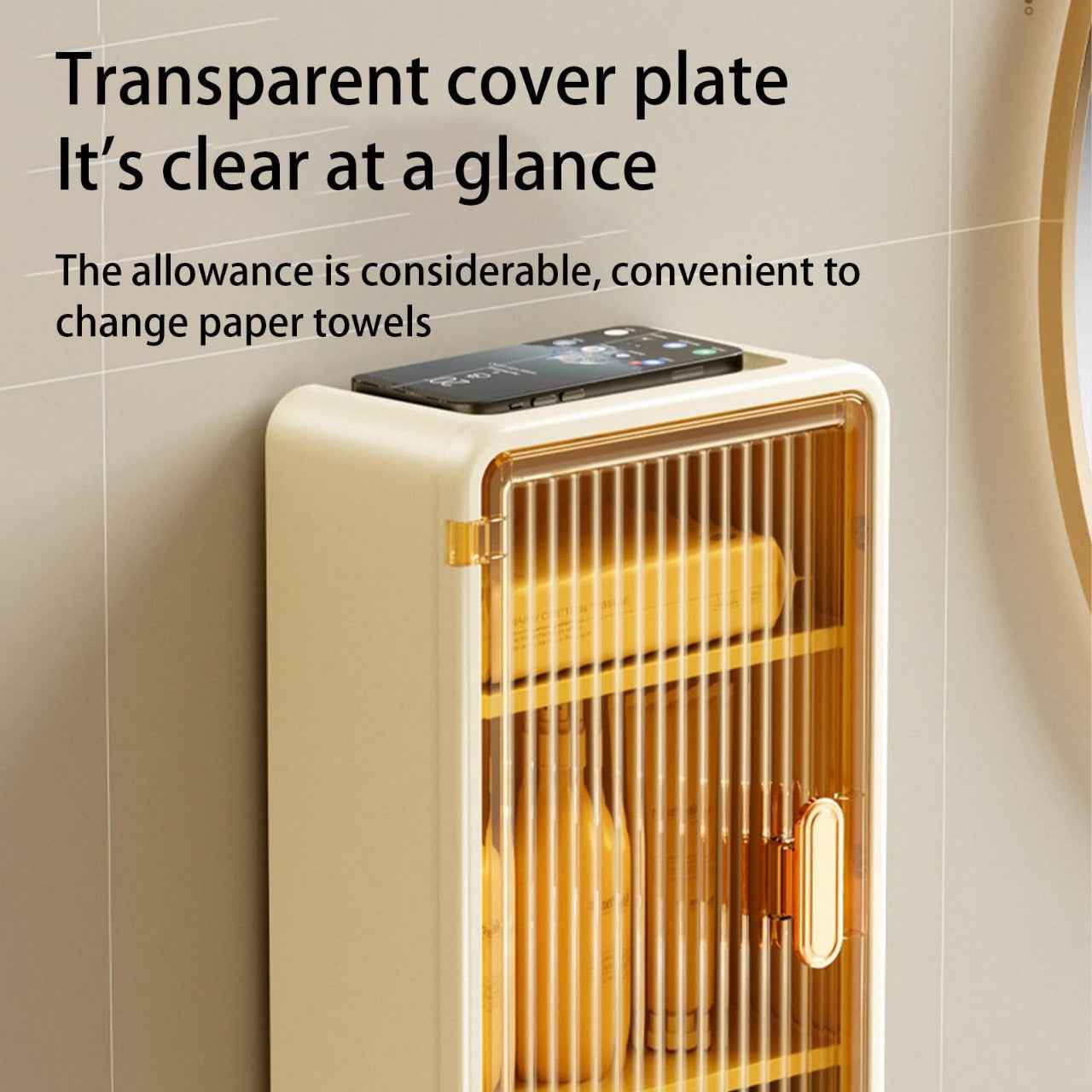 Bathroom Suction Storage Box – Wall Mounted Organizer