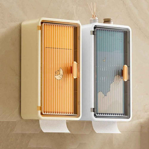 Bathroom Suction Storage Box – Wall Mounted Organizer