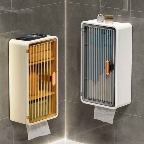 Bathroom Suction Storage Box – Wall Mounted Organizer