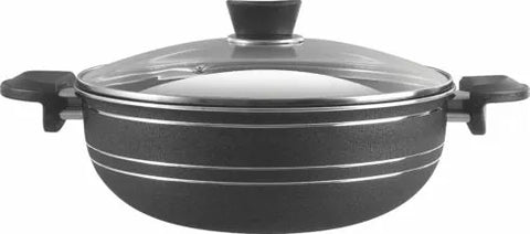 Non Stick Super Gift Set – 18 PCS | 3-Layers Marble Coated Cookware Set | Premium Nonstick Kitchen Set by King Bazar
