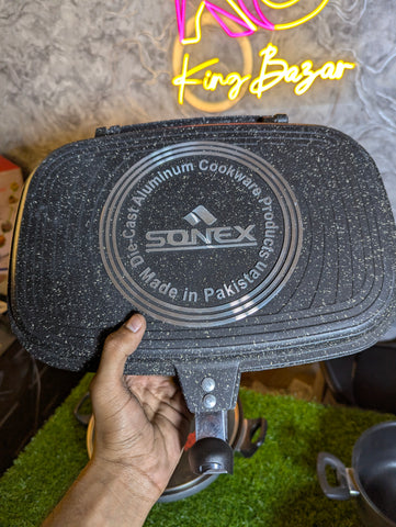 Sonex Classic Nonstick Marble Coated Pots & Wok Pans with Lid Loose Items with Minor Faults