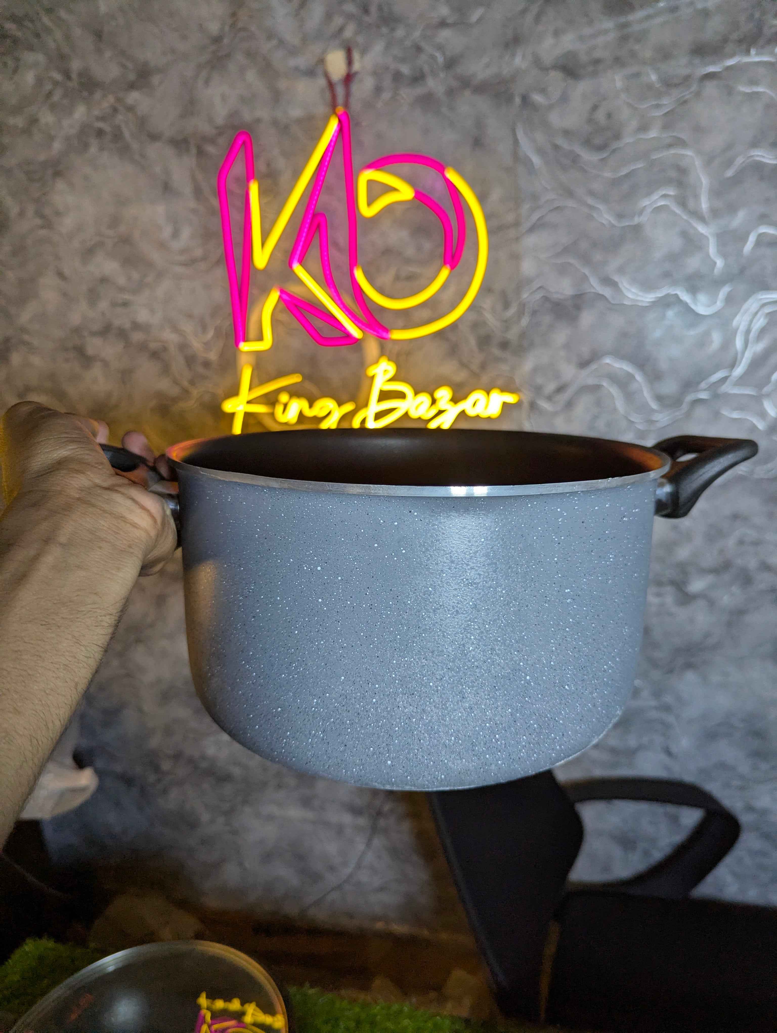 Sonex Classic Nonstick Marble Coated Pots & Wok Pans with Lid Loose Items with Minor Faults