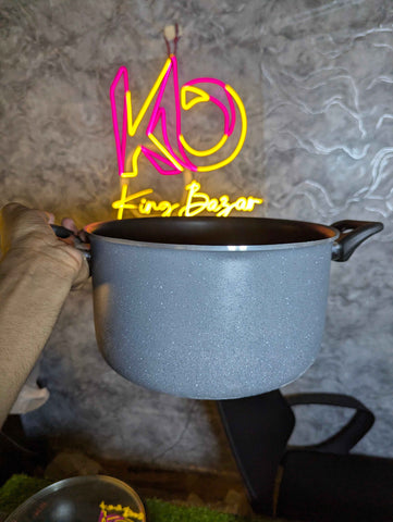 Sonex Classic Nonstick Marble Coated Pots & Wok Pans with Lid Loose Items with Minor Faults
