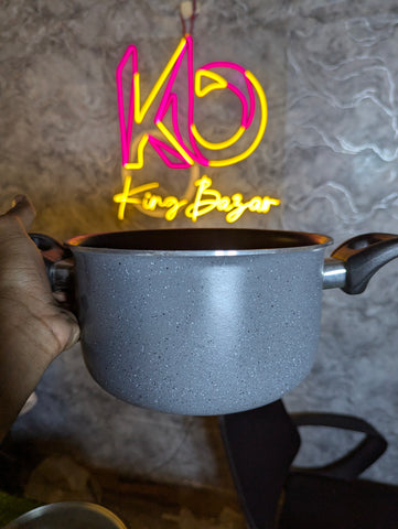 Sonex Classic Nonstick Marble Coated Pots & Wok Pans with Lid Loose Items with Minor Faults