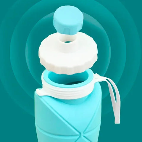 600ml Foldable Silicone Water Bottle