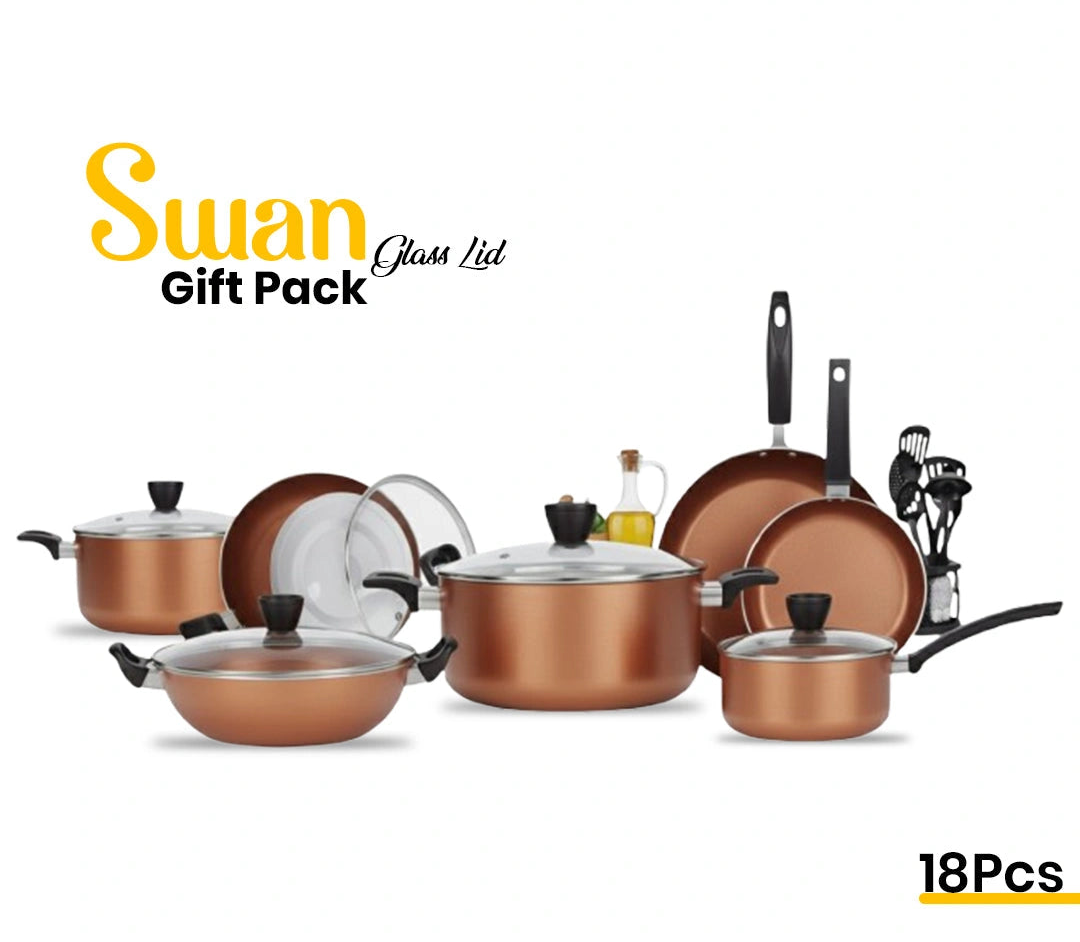 Sawan 18-Piece Marble Cookware Gift Set – Vibrant Multicolor Edition