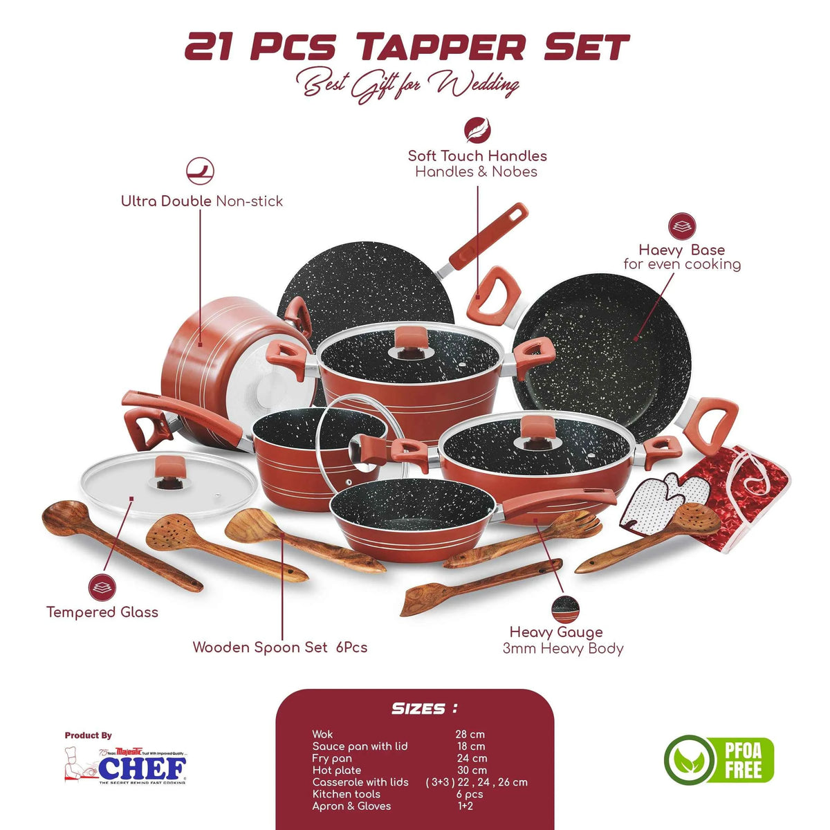 Majestic Chef Signature Set – Loose Items Left Over Stock Available at Low Price