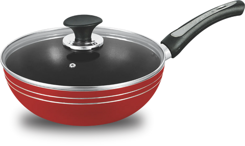 King Cook Smart 16-Piece Non-Stick Cookware Gift Set – Premium Red & Black Ceramic-Titanium Collection