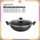 Cooking Wok Sonex - Glass Lid Nonstick