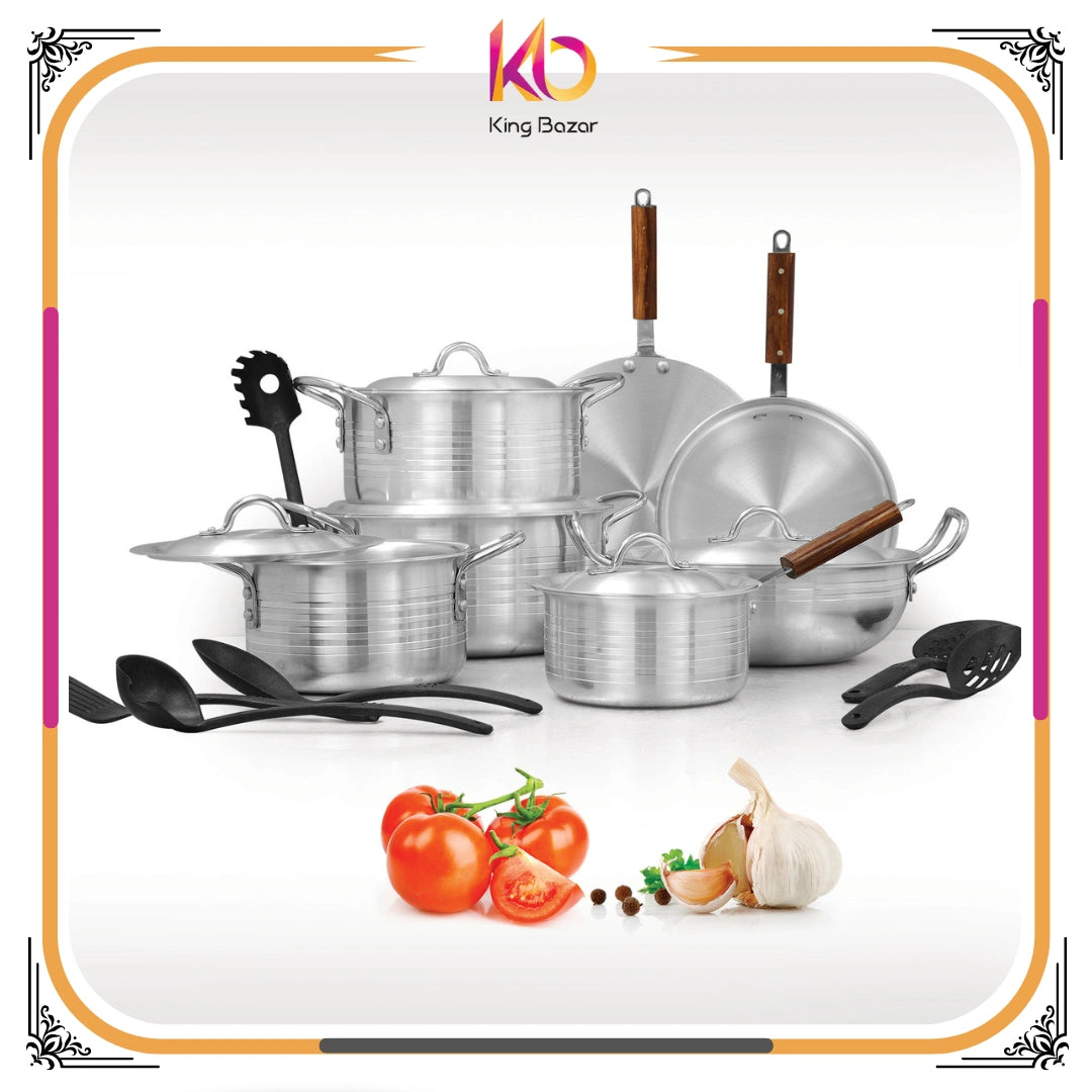 AR Family Jadeed AL Metal Finish Set 19 Pcs.