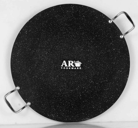 AR Premium Marble Mega Tawa 50 CM – Heavy Weight Nonstick Cooking Pan