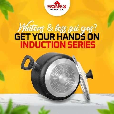 Induction Gift Set - Sonex Nonstick Marble Coated