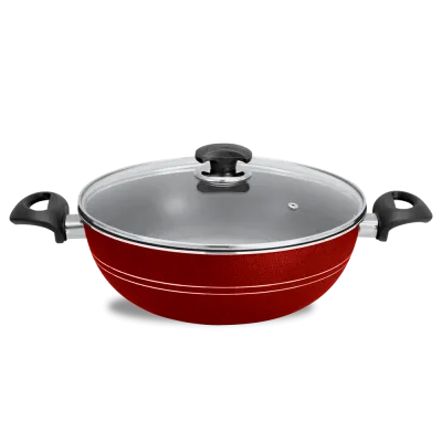 Deluxe 15-Piece Nonstick Cookware Gift Set - Smart Black and Red Color, Premium Quality | Ideal for Modern Kitchens