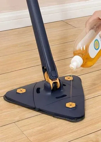 360° Rotating Triangle Mop – Wall & Floor Cleaner