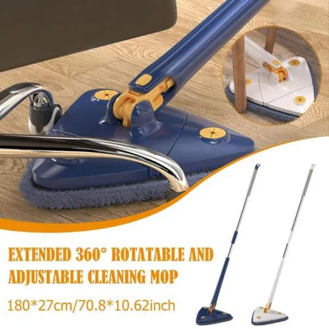 360° Rotating Triangle Mop – Wall & Floor Cleaner