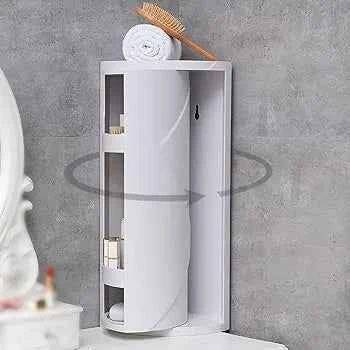 Bathroom & Kitchen Corner Cabinet – 360° Rotating