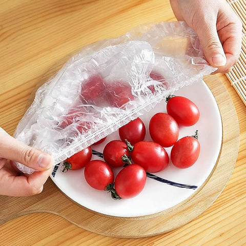 100pcs Reusable Elastic Food Covers