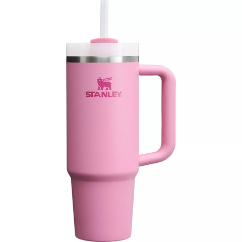 Stanley Style Tumbler With Handle & Straw