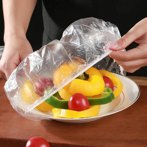 100pcs Reusable Elastic Food Covers